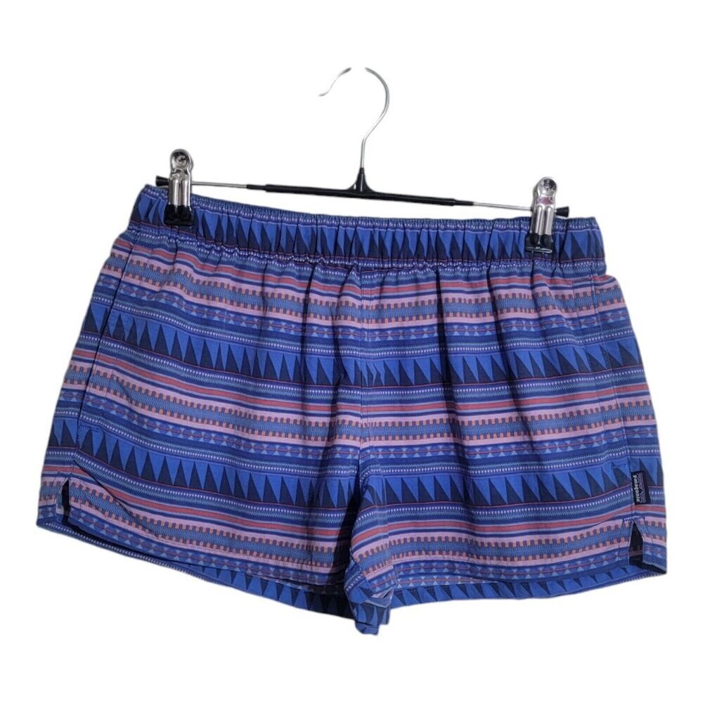COPY - Patagonia Shorts Women S Blue Barely Baggies 2.5” Beach Gorpcore Aztec  …